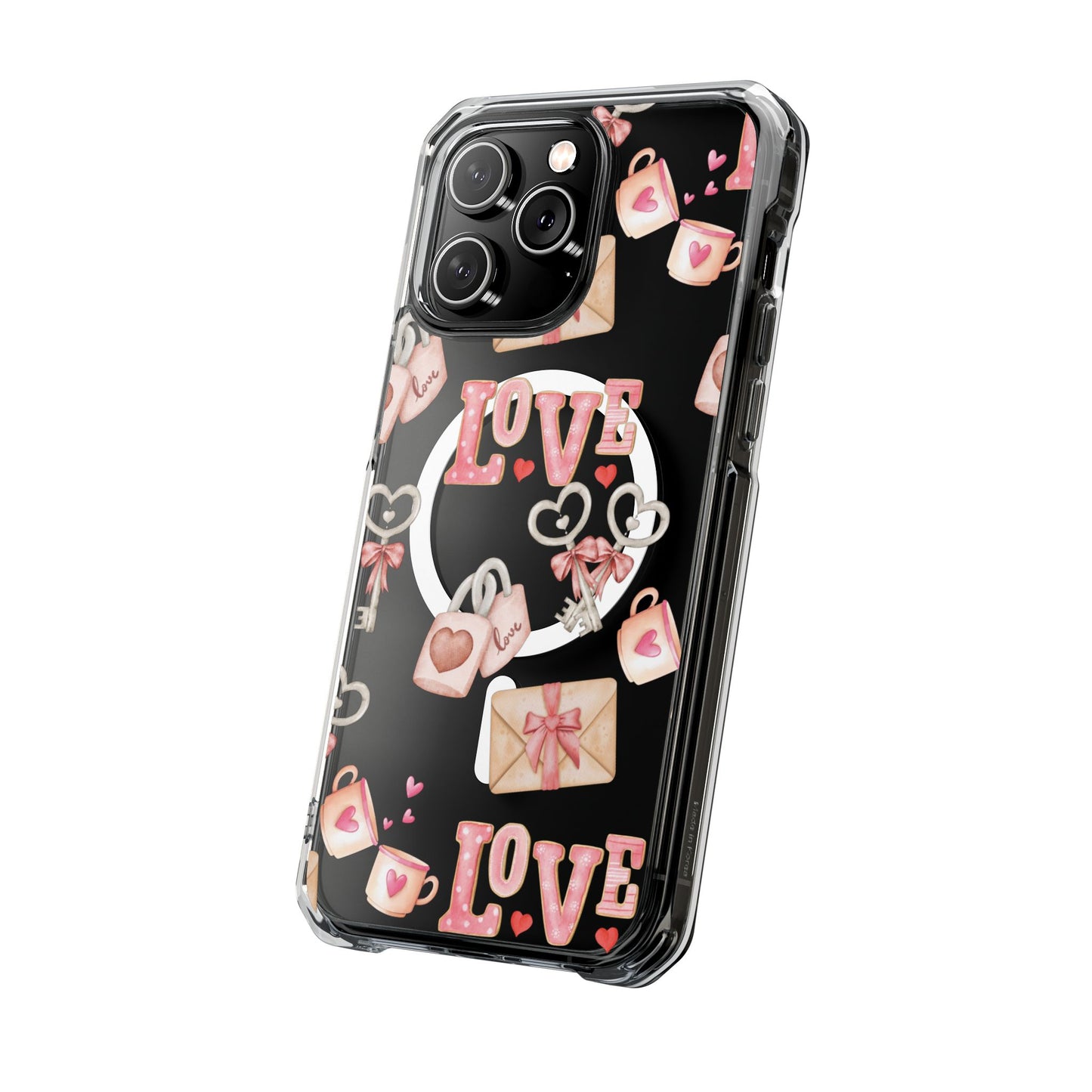 Valentine's Lock & Key Magsafe Clear Impact iPhone Case (limited)