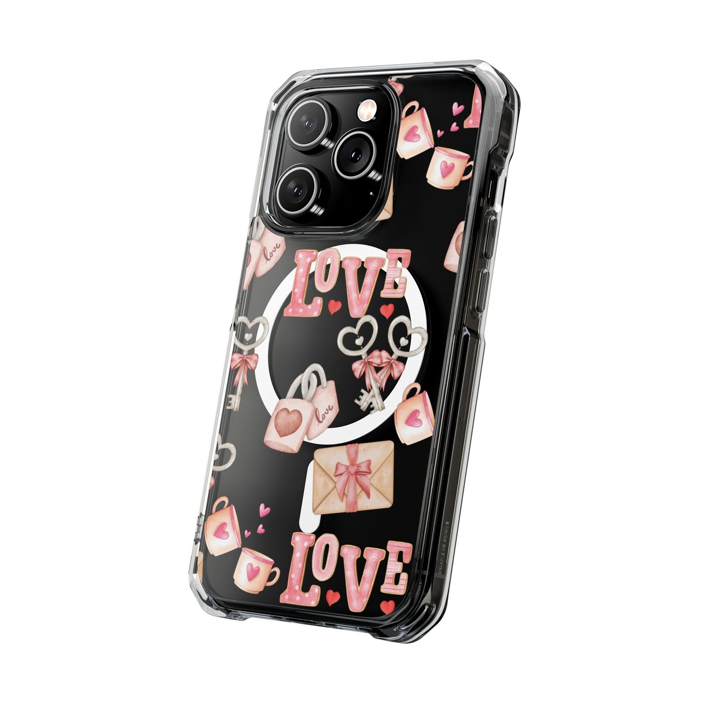 Valentine's Lock & Key Magsafe Clear Impact iPhone Case (limited)