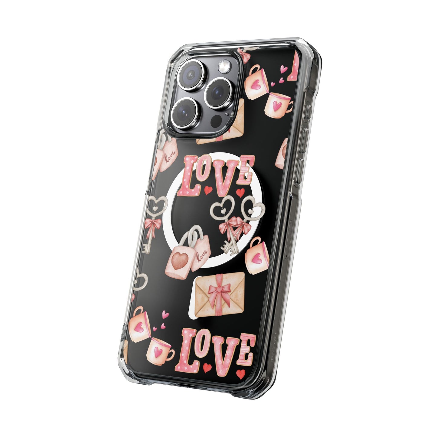 Valentine's Lock & Key Magsafe Clear Impact iPhone Case (limited)