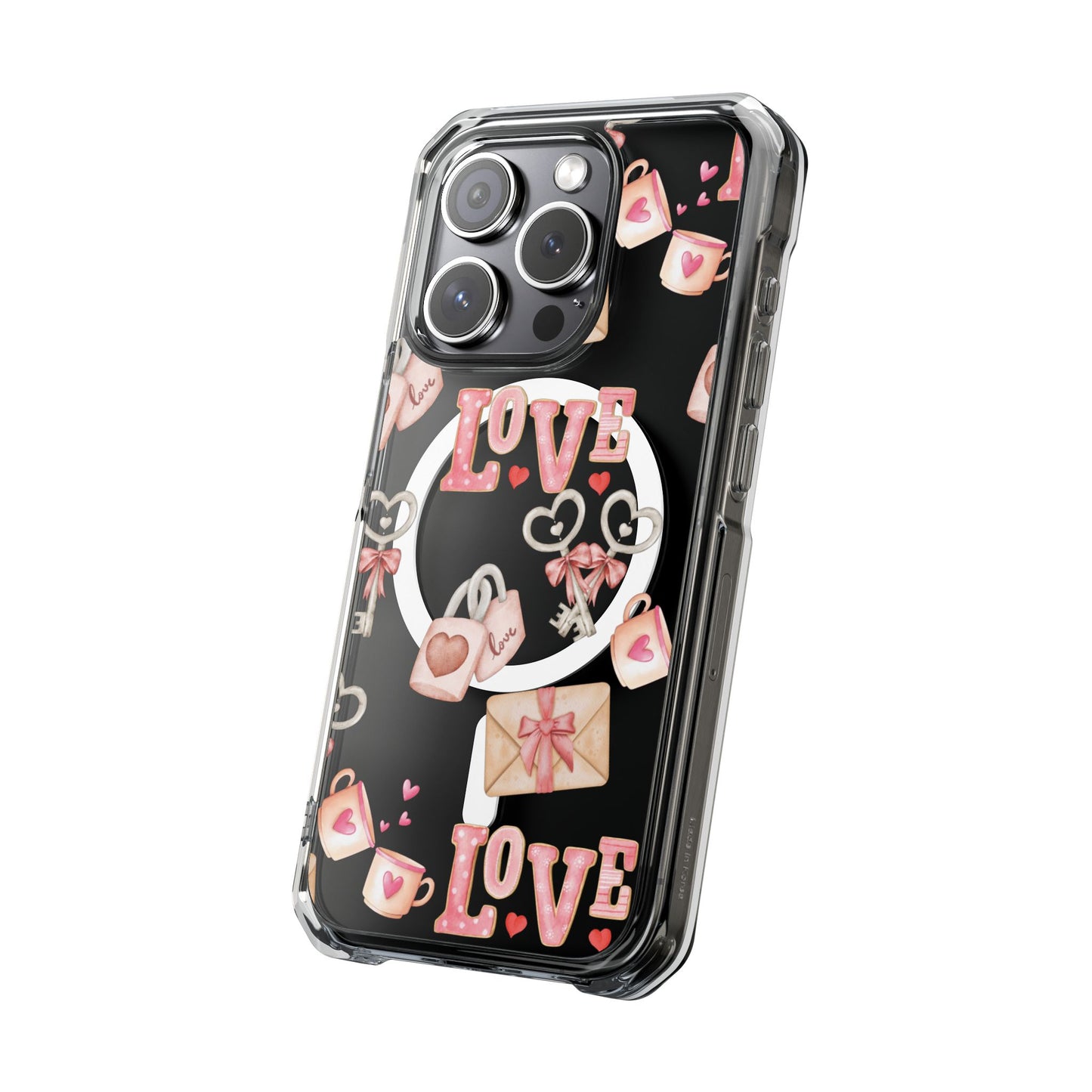 Valentine's Lock & Key Magsafe Clear Impact iPhone Case (limited)